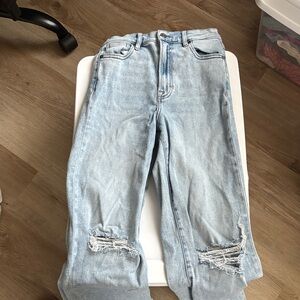Casual Light Blue Boyfriend Jeans